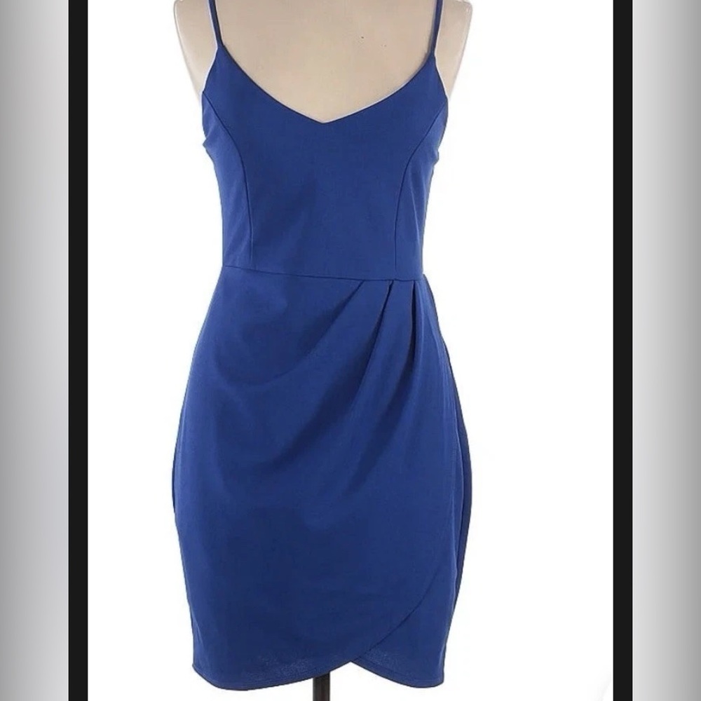 Lulu's Royal Blue Mini Dress - Holiday Party Dress NWT